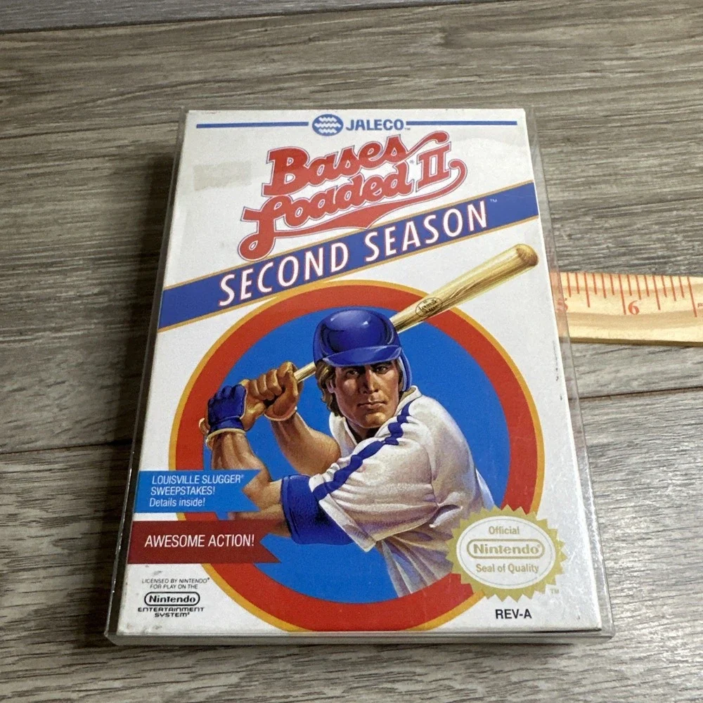 Bases Loaded II: Second Season Nintendo NES COMPLETE w/ Box manual game‎